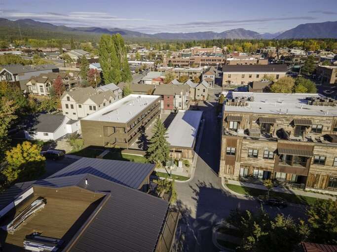 Positioned just off the main road, the O`Brien building offers a quiet retreat while still being in walking distance to all the excitement of downtown Whitefish | Exterior Positioned just off the main road, the O`Brien building offers a quiet retreat while still being in walking distance to all the excitement of downtown Whitefish | Exterior